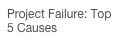 Project Failure: Top 5 Causes